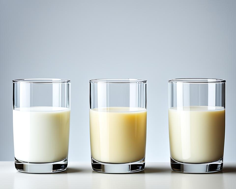 Comparing Caloric Content in Different Types of Milk